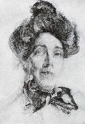Mikhail Vrubel Portrait of nadezhda zabela-vrubel oil painting artist